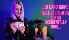 JOI card game - keep focused or you may ruin