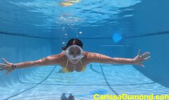 More Bikini swim with mermaid tail pull on