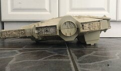 Red sole metal tip boots destroy millennium falcon Asmr