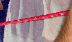 Tied up pig Sounding bondage victim in sketchy place