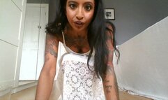 Sweet Girl Pees and Rides BBC for StepDaddy