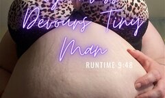 Giantess Devours A Tiny Man