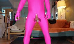Dance in Catsuit and Cumshoot