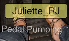 Juliette_RJ Real Life Pedal Pumping on Flats - PEDAL PUMPING - JOI - BBW LEGS - DIRTY LANGUAGE - REVVIG - CUM COUNTDOWN - PUMP HARD - JOI - ORANGE PEDICURE