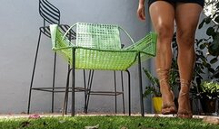 Delicious high heels delicately hanging from wonderful feet (7)