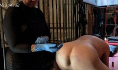 Fist in the ass otherwise he can't do anything