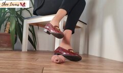 Crocodile moccasins shoejob, cock crush trample