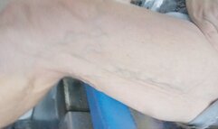 Riding the bus and up close flexing