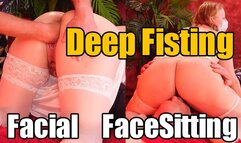 Deep Fisting of Moaning MILF in Medical Mask, FaceSit, Facial (720p)
