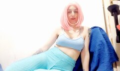 Gf wetting yoga pants motivation