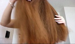 Nice shiny and silky hair tease WMV