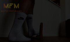 With my feet (socks), I play with your cock part 1