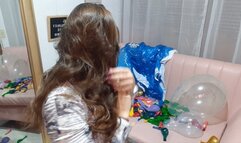 SEXY LOONER GIRL NO POP BALLOON 12 GREE