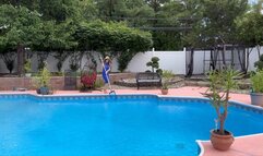 Home wrecking Next door neighbor has a Pool Party