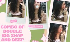 The Combo of Double Big Snap and Deep Inhale SMOKING MARLBORO WHITE IN BIKINI BROWN