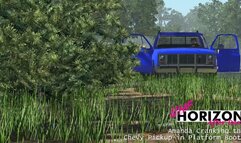 Amanda Cranking the Chevy Pickup in Platform Boots 1080p