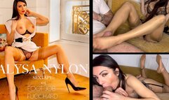 SEX FETISH DES PIEDS EN BAS NYLON POUR ALYSA