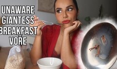 Unaware giantess breakfast vore - Lalo Cortez and Vanessa