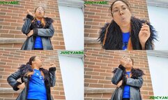 Petite Asian smoking outdoors volume 61 Non Nude ****MP4****